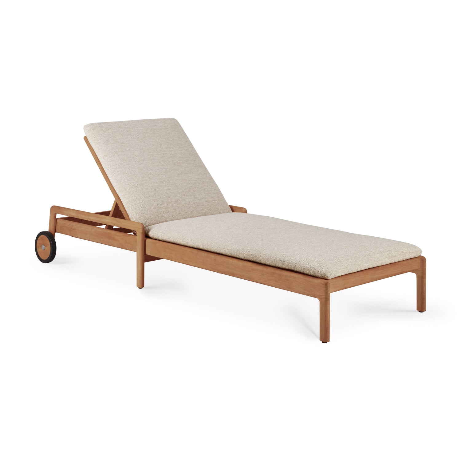 Jack Gartenliege verstellbar - Teak - Naturstoff - dünnes Kissen - 216 x 84 x 34 cm - ZEN ZONE Furniture