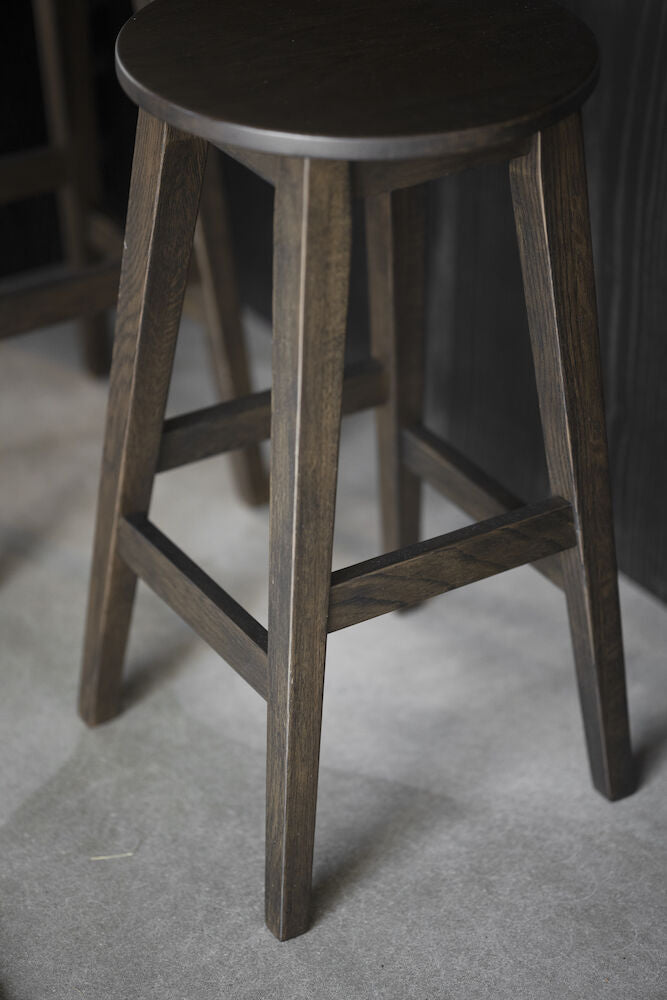 AUSTIN Hocker Braun 35x35x65cm - ZEN ZONE Furniture