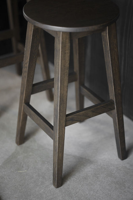 AUSTIN Hocker Braun 35x35x65cm - ZEN ZONE Furniture