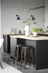 AUSTIN Hocker Braun 35x35x65cm - ZEN ZONE Furniture