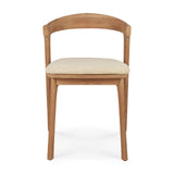 Bok Gartenstuhl - Teak - Naturstoff - 50 x 54 x 76 cm - ZEN ZONE