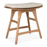 Osso Gartenhocker - Teak - Naturstoff - 50 x 33 x 51 cm - ZEN ZONE Furniture