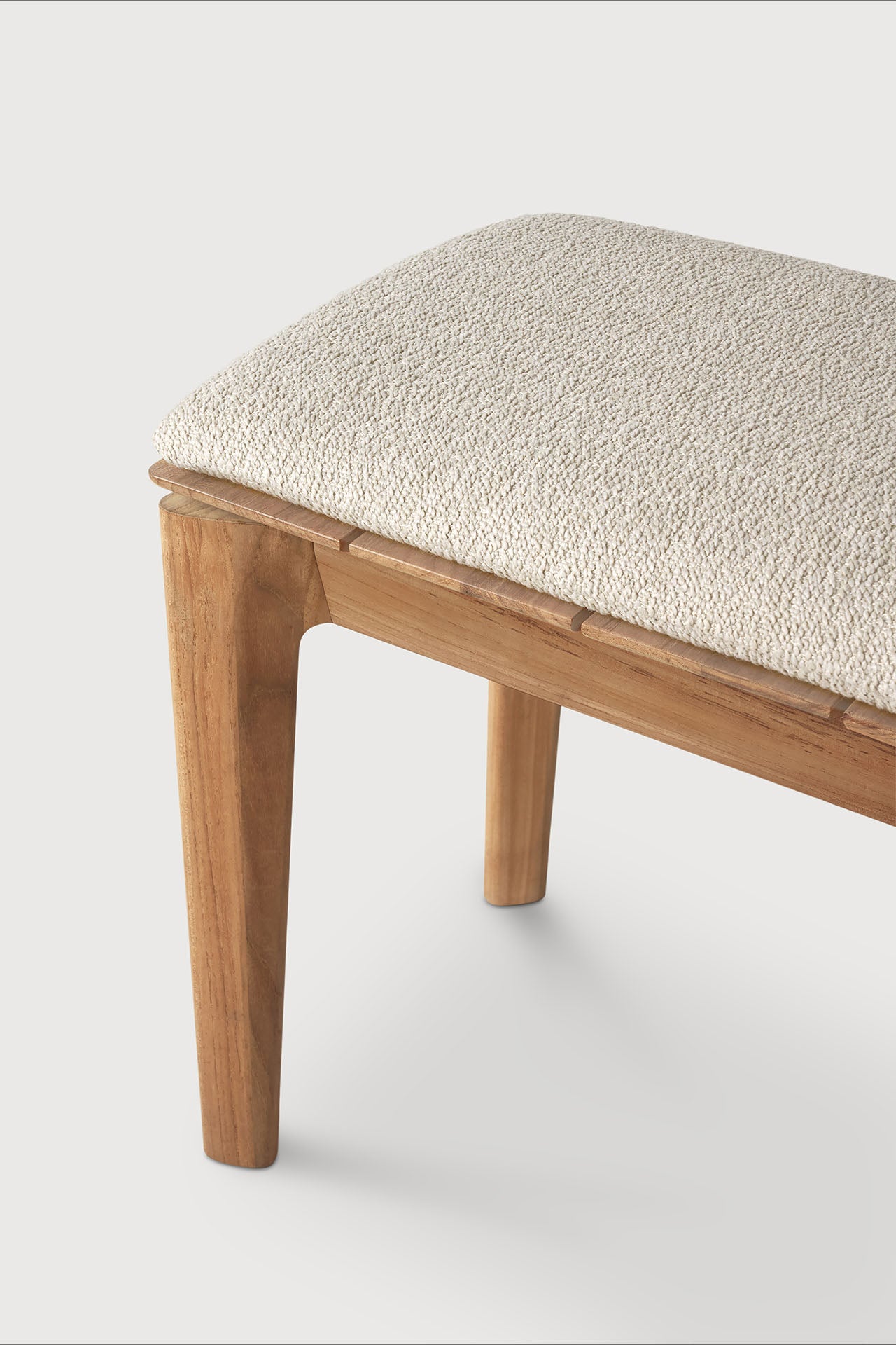 Bok Gartenbank - Teak - Naturstoff - 2+ Sitzer - 137 x 35 x 49 cm - ZEN ZONE Furniture