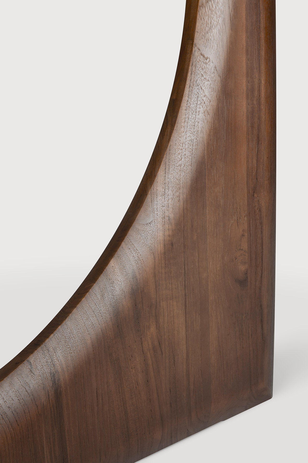 Geometric Esstisch - lackiertes Teak - braun - rund - 150 x 150 x 76 cm - ZEN ZONE Furniture