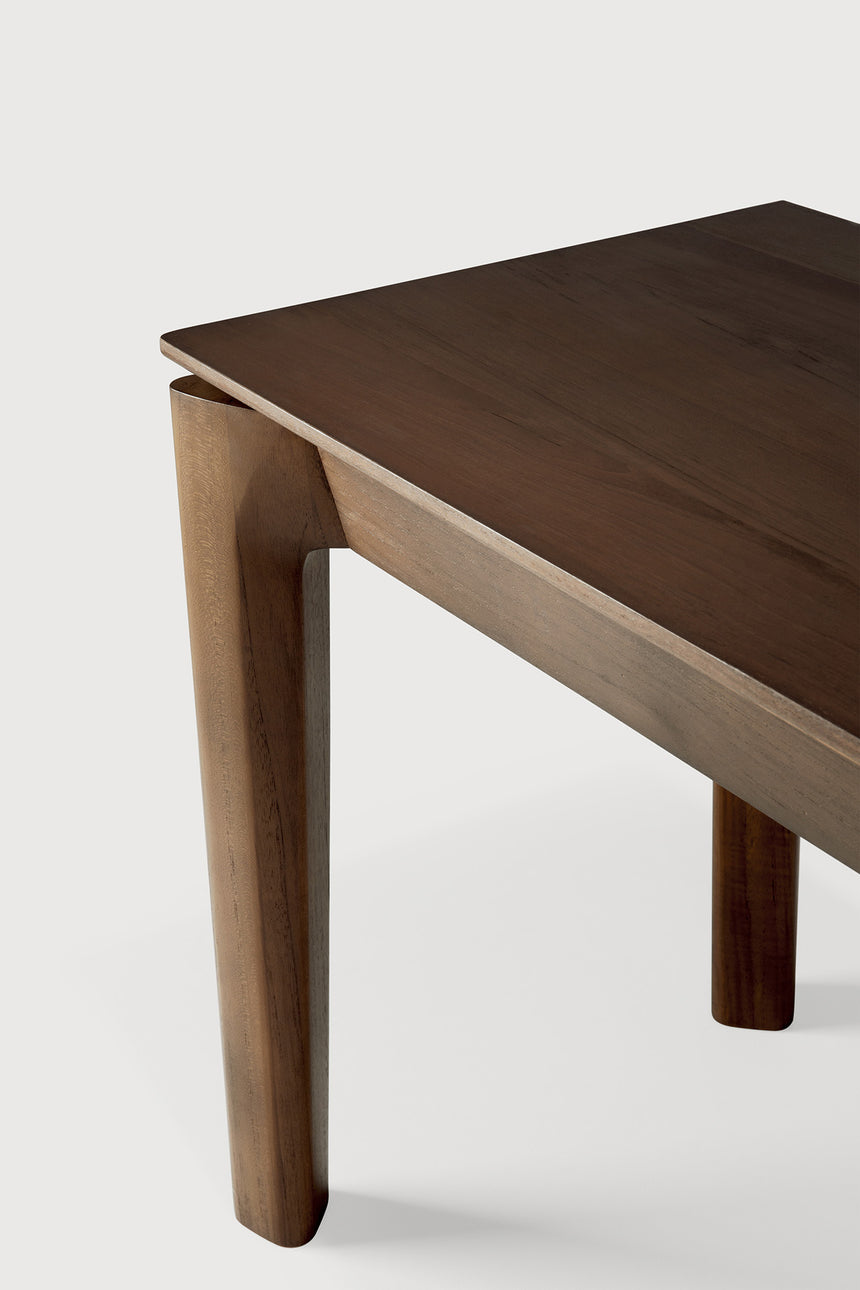 Bok Sitzbank - lackiertes Teak - braun - 126 x 35 x 46 cm - ZEN ZONE Furniture