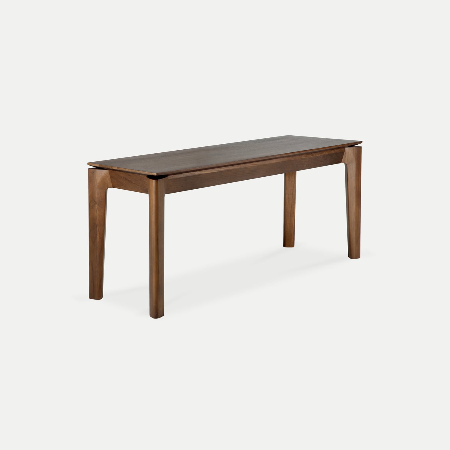 Bok Sitzbank - lackiertes Teak - braun - 126 x 35 x 46 cm - ZEN ZONE Furniture