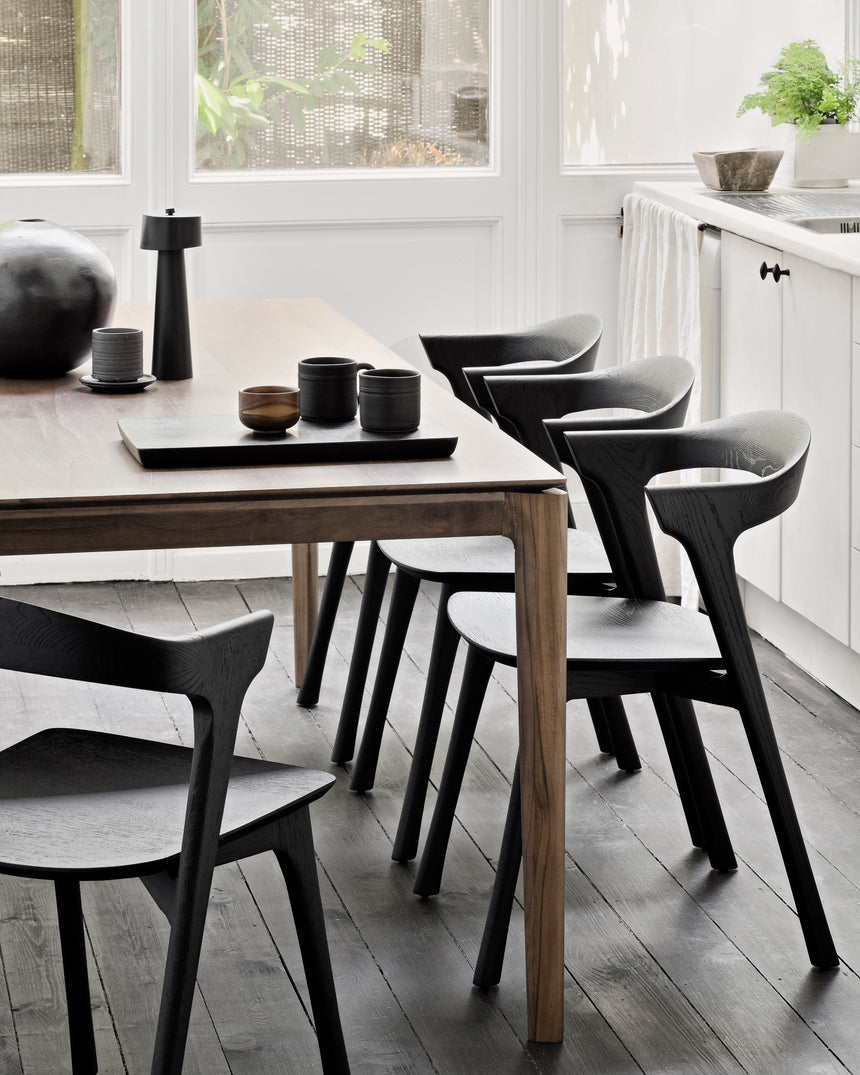 Bok Esstisch - lackiertes Teak - braun - rechteckig - 220 x 95 x 76 cm - ZEN ZONE Furniture