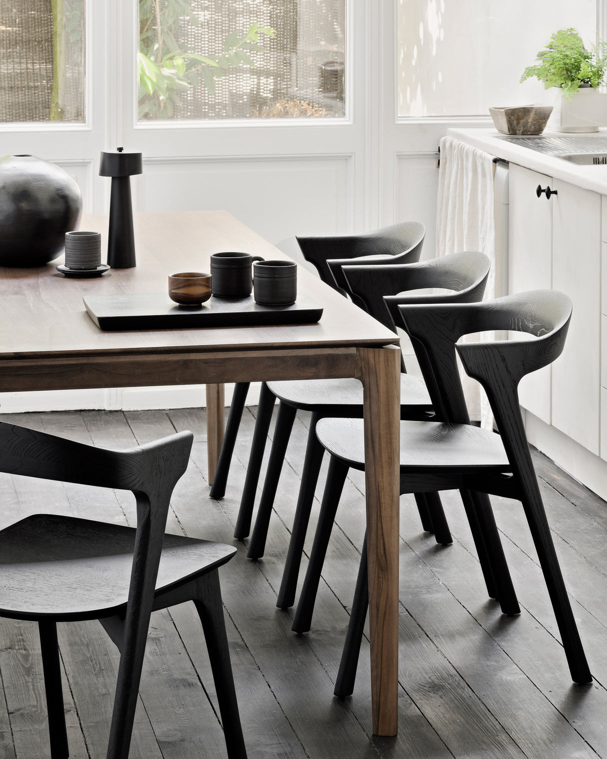 Bok Esstisch - lackiertes Teak - braun - rechteckig - 180 x 90 x 76 cm - ZEN ZONE Furniture