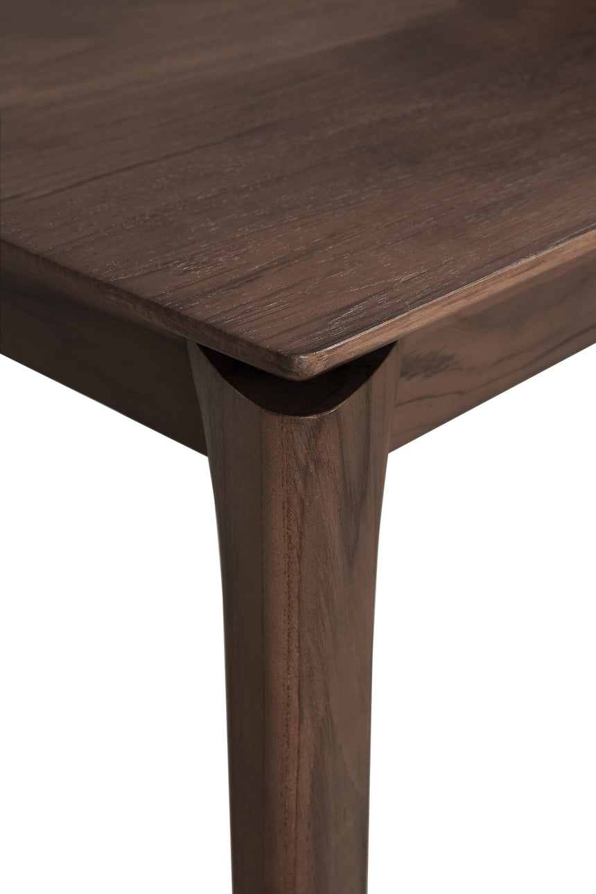 Bok Esstisch - lackiertes Teak - braun - rechteckig - 220 x 95 x 76 cm - ZEN ZONE Furniture