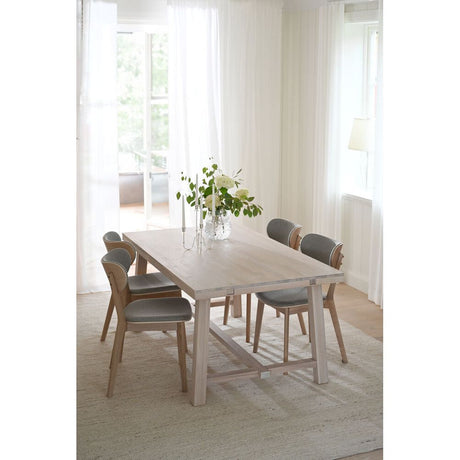 KATO Essstuhl Weiß pigmentiert/Graubeige 46x56x83cm - ZEN ZONE Furniture