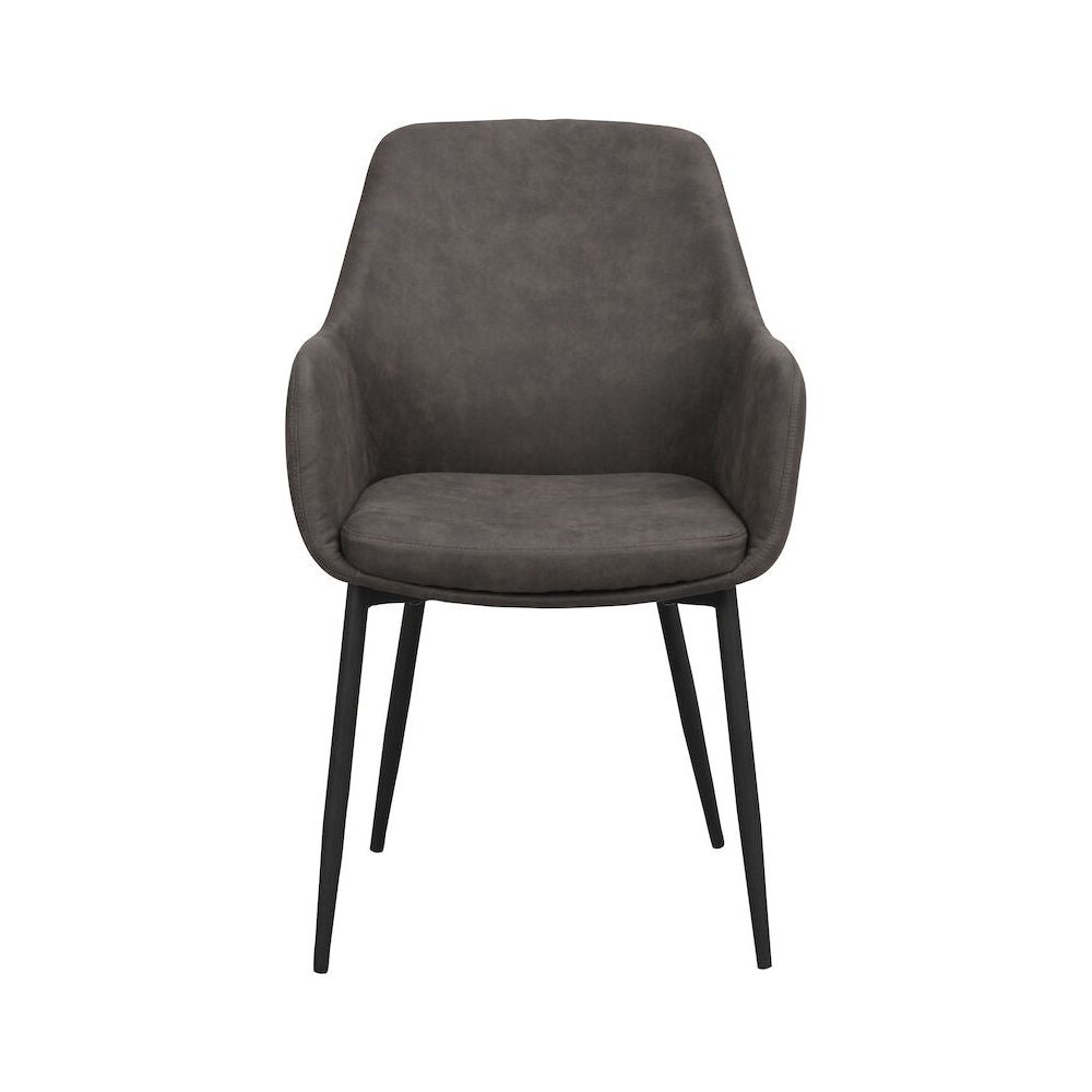 REILY Esszimmerstuhl Dunkelgrau/Schwarz 55x61x86cm - ZEN ZONE