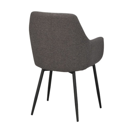 REILY Esszimmerstuhl Grau/Schwarz 55x61x86cm - ZEN ZONE