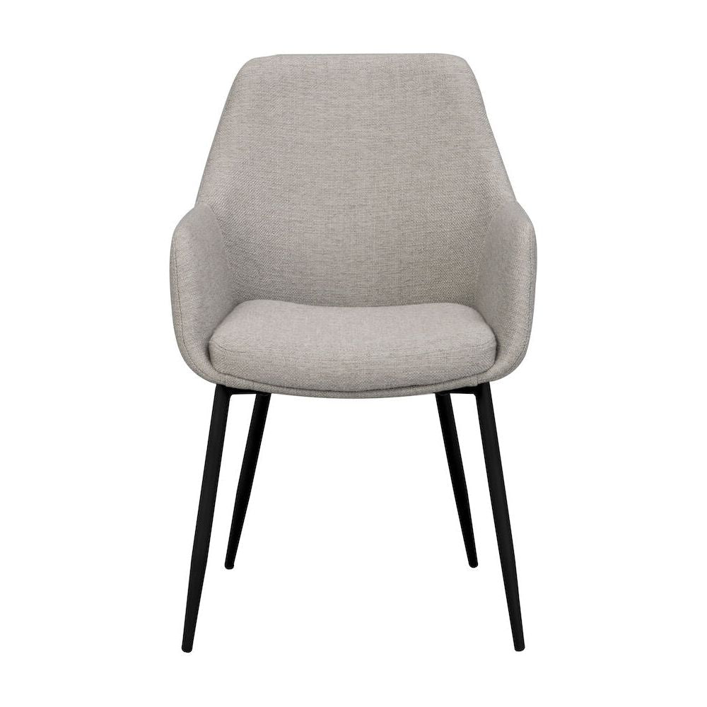 REILY Esszimmerstuhl Beige/schwarz 55x61x86cm - ZEN ZONE