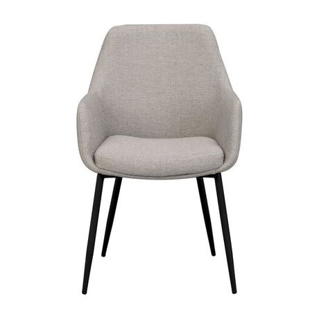 REILY Esszimmerstuhl Beige/schwarz 55x61x86cm - ZEN ZONE