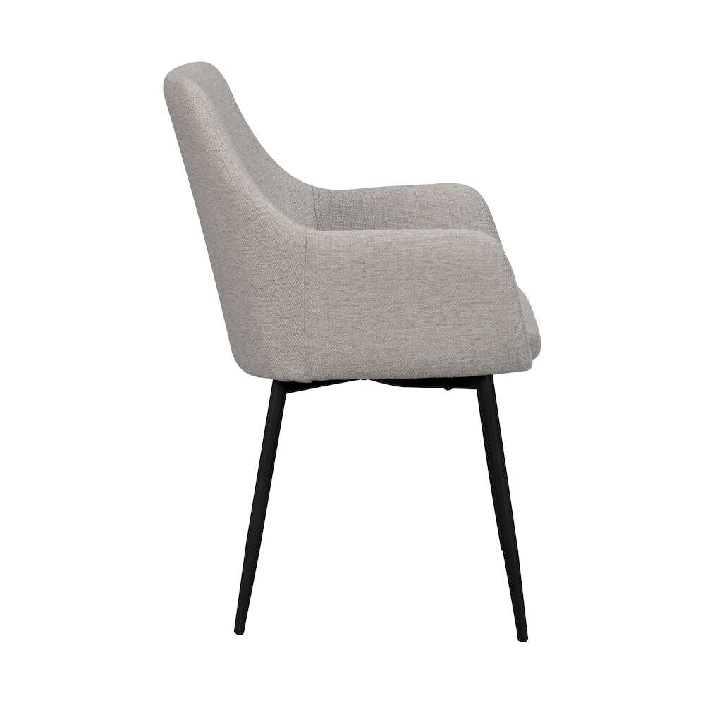 REILY Esszimmerstuhl Beige/schwarz 55x61x86cm - ZEN ZONE