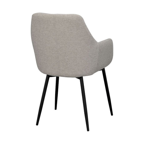 REILY Esszimmerstuhl Beige/schwarz 55x61x86cm - ZEN ZONE