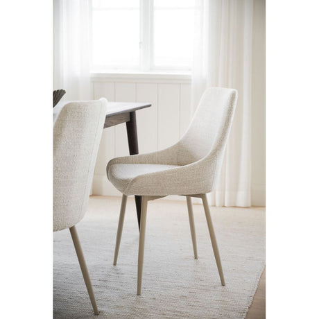SIERRA Essstuhl Hellbeige/Beige 49x55x85cm - ZEN ZONE Furniture