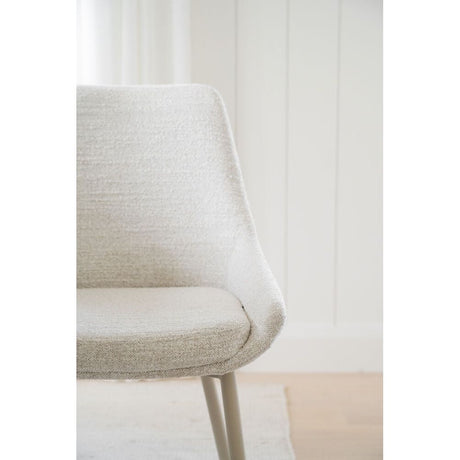 SIERRA Essstuhl Hellbeige/Beige 49x55x85cm - ZEN ZONE Furniture