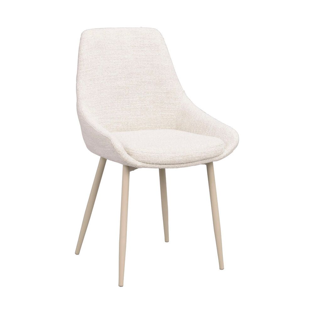 SIERRA Essstuhl Hellbeige/Beige 49x55x85cm - ZEN ZONE Furniture