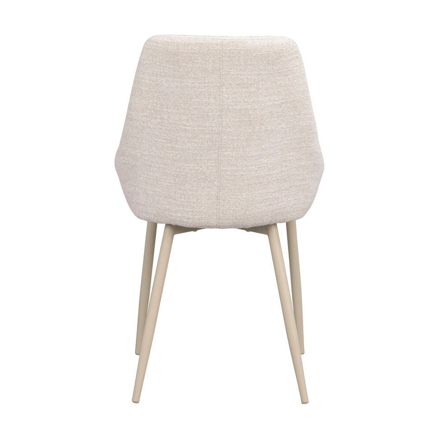 SIERRA Essstuhl Hellbeige/Beige 49x55x85cm - ZEN ZONE Furniture