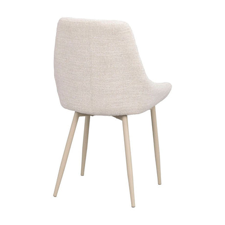 SIERRA Essstuhl Hellbeige/Beige 49x55x85cm - ZEN ZONE Furniture