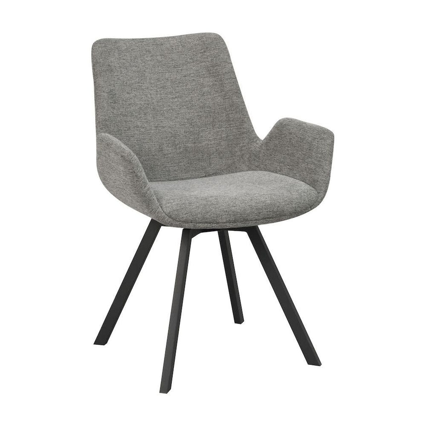 NORWELL Esszimmerstuhl Grau/Schwarz 60x58x83cm - ZEN ZONE