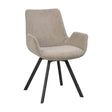 NORWELL Esszimmerstuhl Beige/schwarz 60x58x83cm - ZEN ZONE