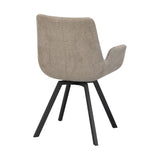 NORWELL Esszimmerstuhl Beige/schwarz 60x58x83cm - ZEN ZONE