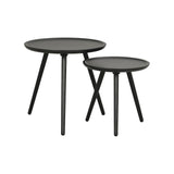 DAISY Couchtisch 2er-Set Rund Schwarz 50x50x50cm - ZEN ZONE Furniture