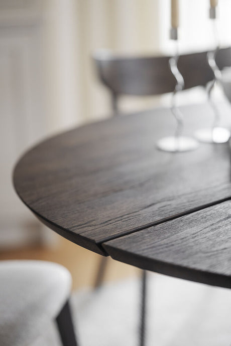 CARRADALE Esstisch Braun/Schwarz 130x130x75cm - ZEN ZONE