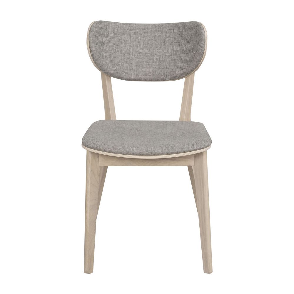 KATO Esszimmerstuhl Weiß pigmentiert/hellgrau 46x56x83cm - ZEN ZONE