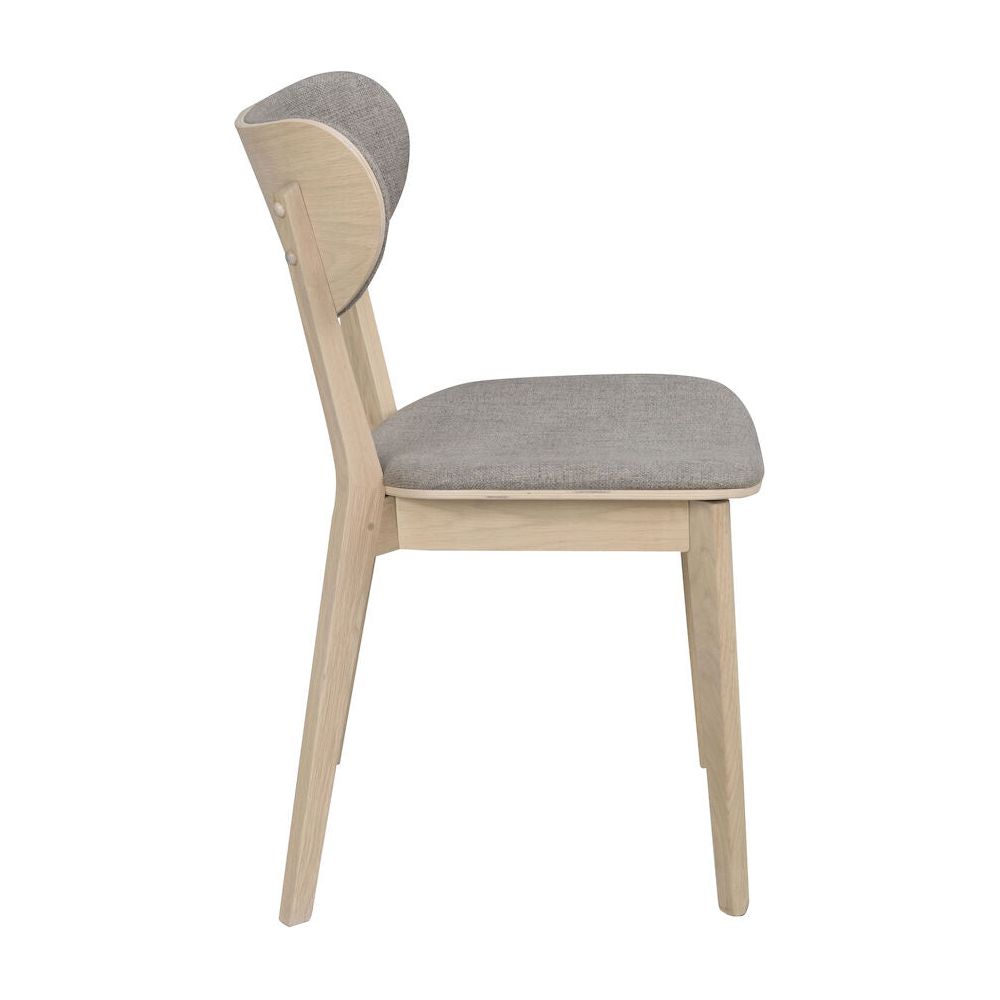 KATO Esszimmerstuhl Weiß pigmentiert/hellgrau 46x56x83cm - ZEN ZONE