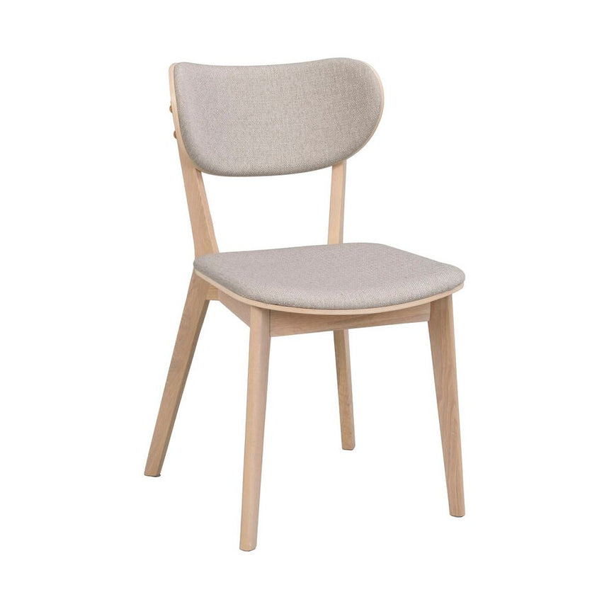 KATO Essstuhl Weiß pigmentiert/Graubeige 46x56x83cm - ZEN ZONE Furniture