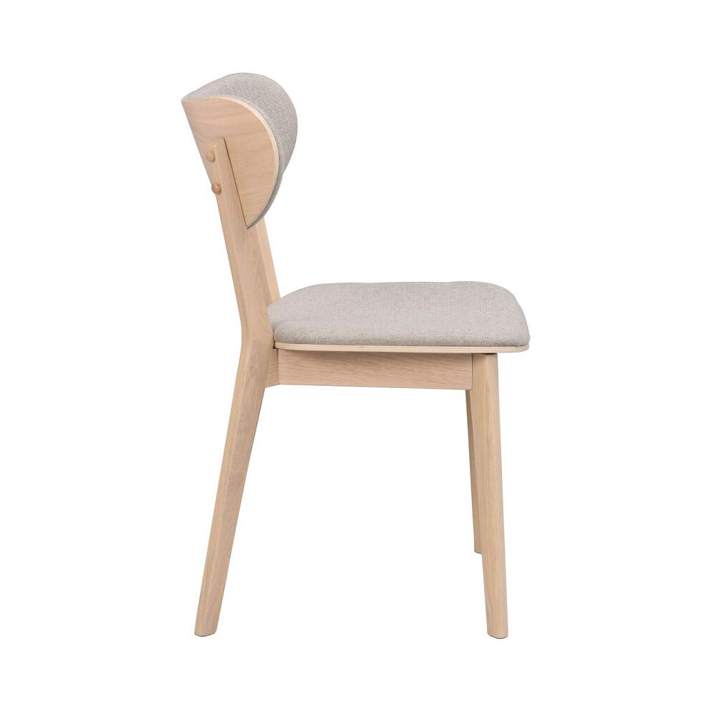 KATO Essstuhl Weiß pigmentiert/Graubeige 46x56x83cm - ZEN ZONE Furniture