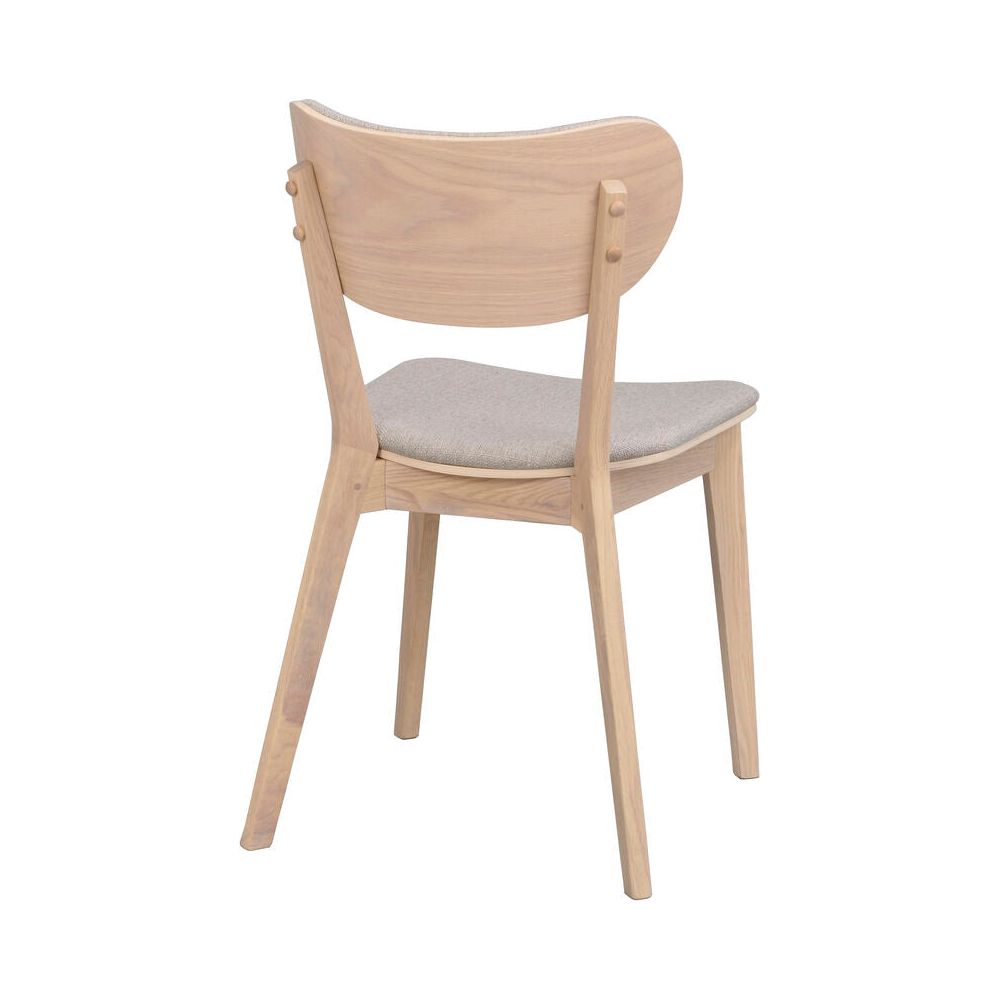 KATO Essstuhl Weiß pigmentiert/Graubeige 46x56x83cm - ZEN ZONE Furniture