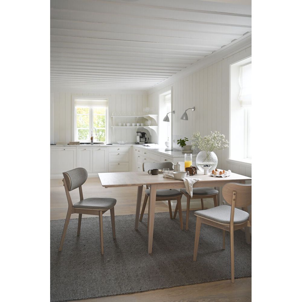 KATO Essstuhl Weiß pigmentiert/Graubeige 46x56x83cm - ZEN ZONE Furniture