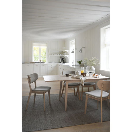 KATO Essstuhl Weiß pigmentiert/Graubeige 46x56x83cm - ZEN ZONE Furniture