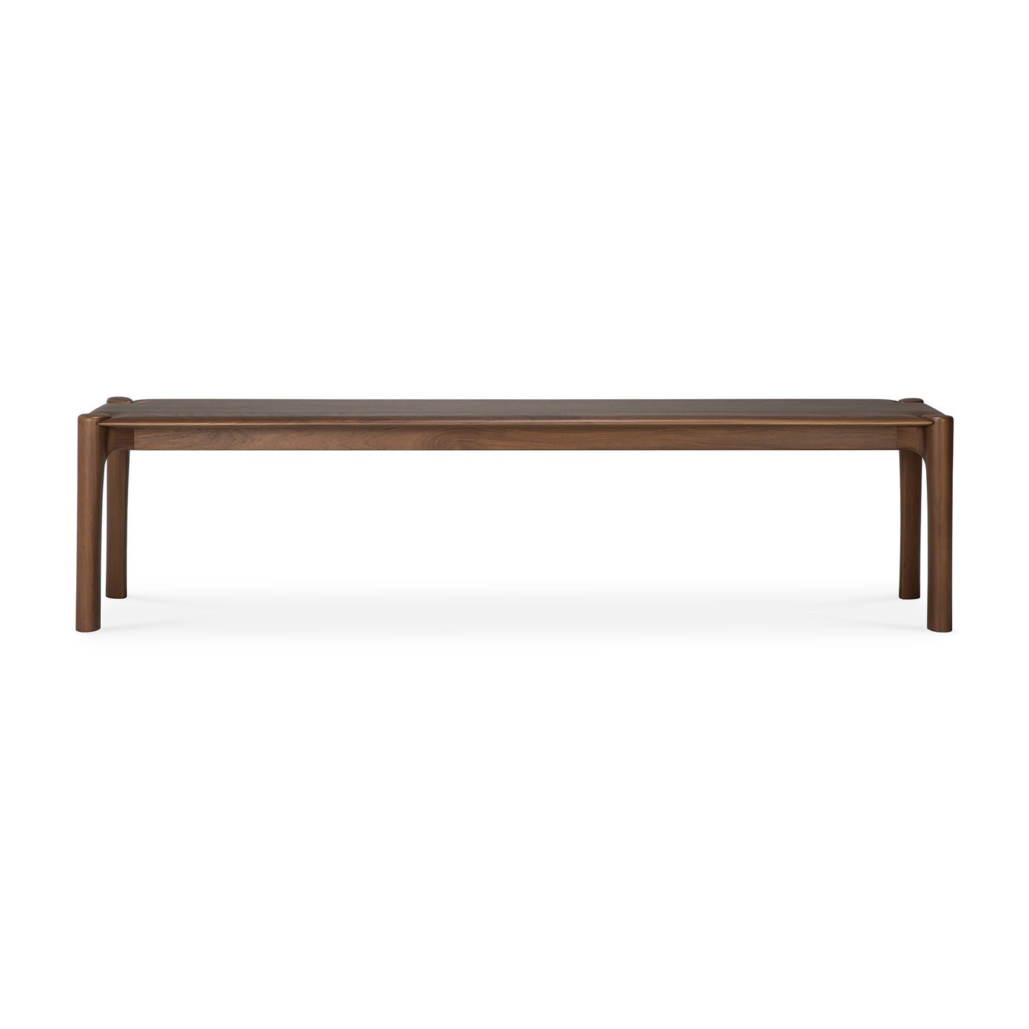 PI Sitzbank - lackiertes Teak - braun - 186 x 35 x 46 cm - ZEN ZONE Furniture