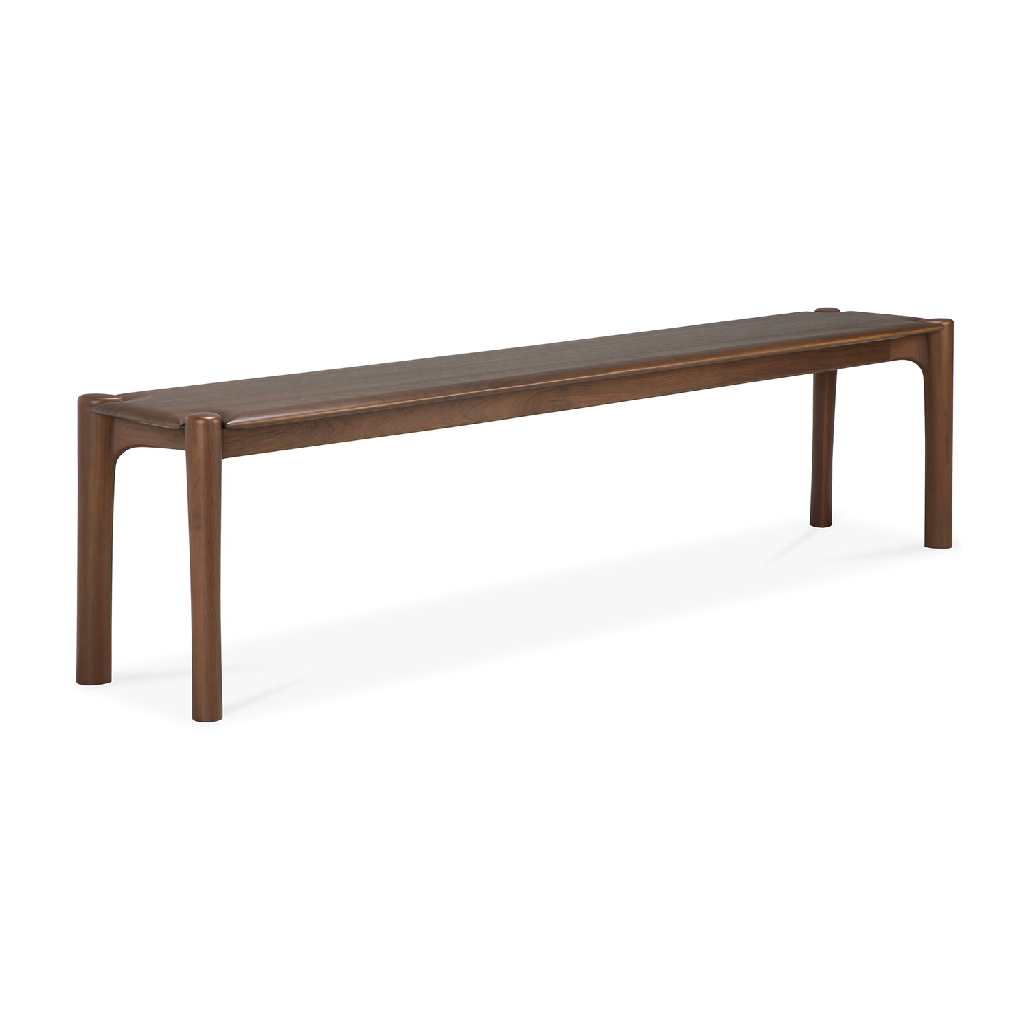 PI Sitzbank - lackiertes Teak - braun - 186 x 35 x 46 cm - ZEN ZONE Furniture