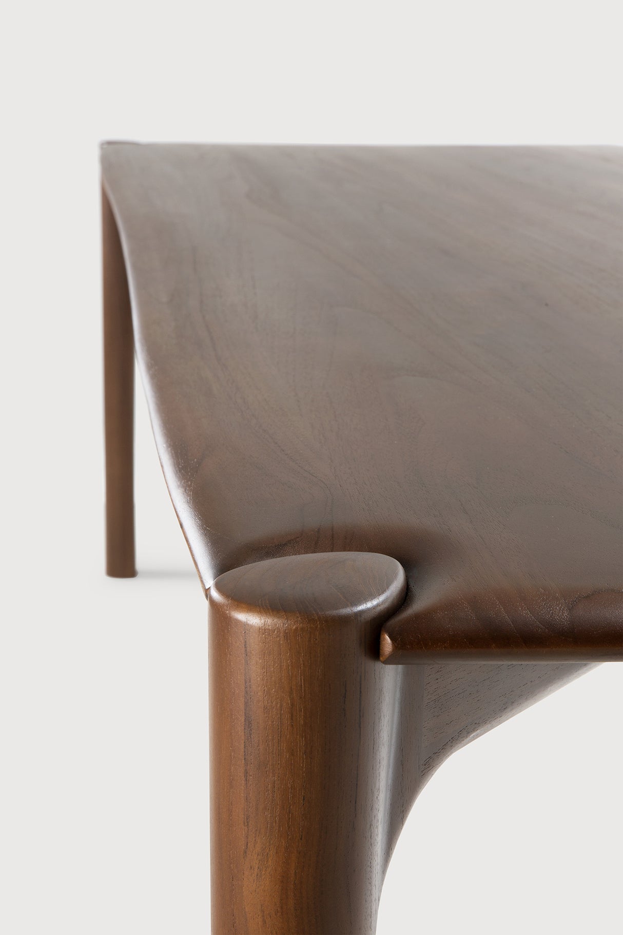 PI Esstisch - lackiertes Teak - braun - rechteckig - 240 x 100 x 76 cm - ZEN ZONE Furniture