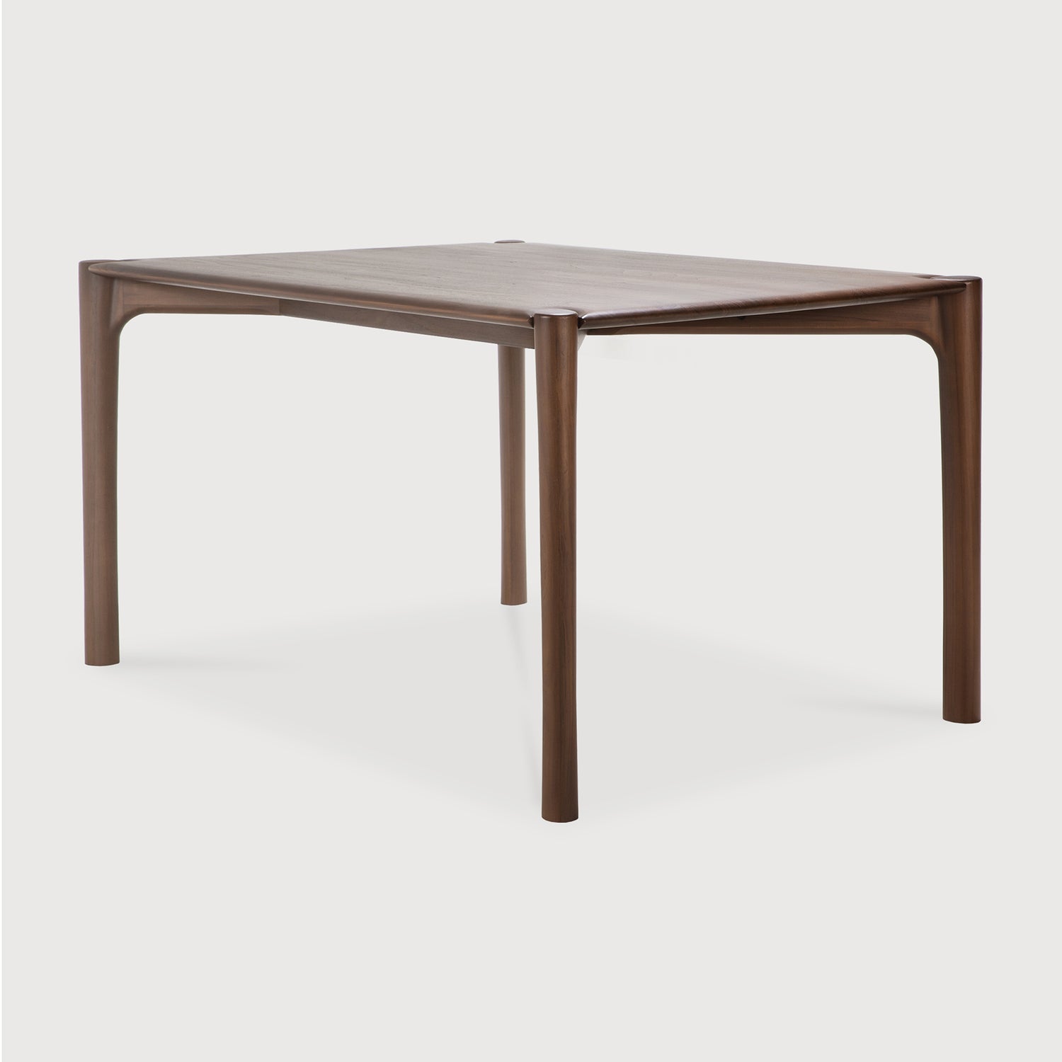 PI Esstisch - lackiertes Teak - braun - rechteckig - 140 x 80 x 76 cm - ZEN ZONE Furniture