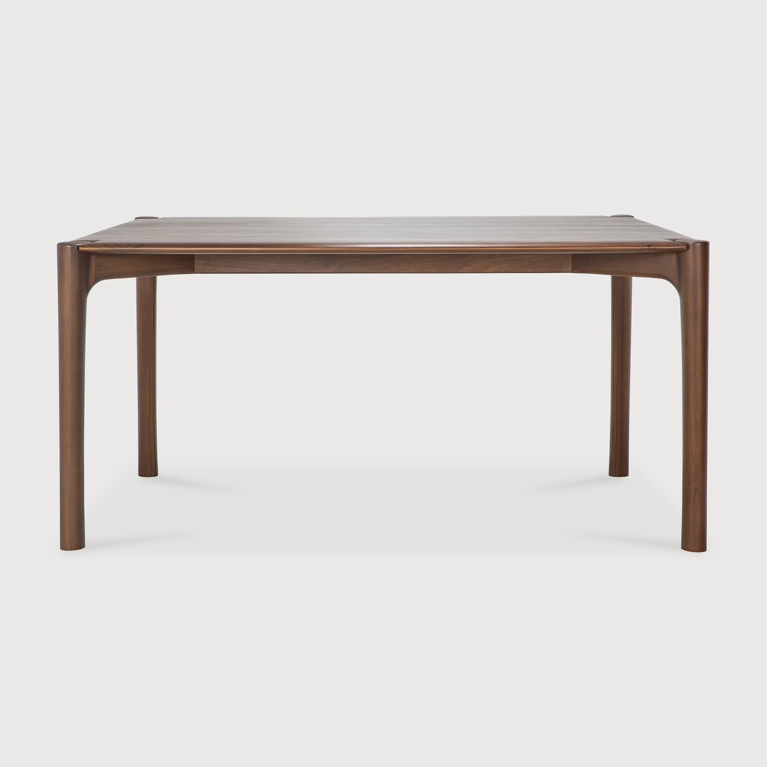 PI Esstisch - lackiertes Teak - braun - rechteckig - 160 x 80 x 76 cm - ZEN ZONE Furniture