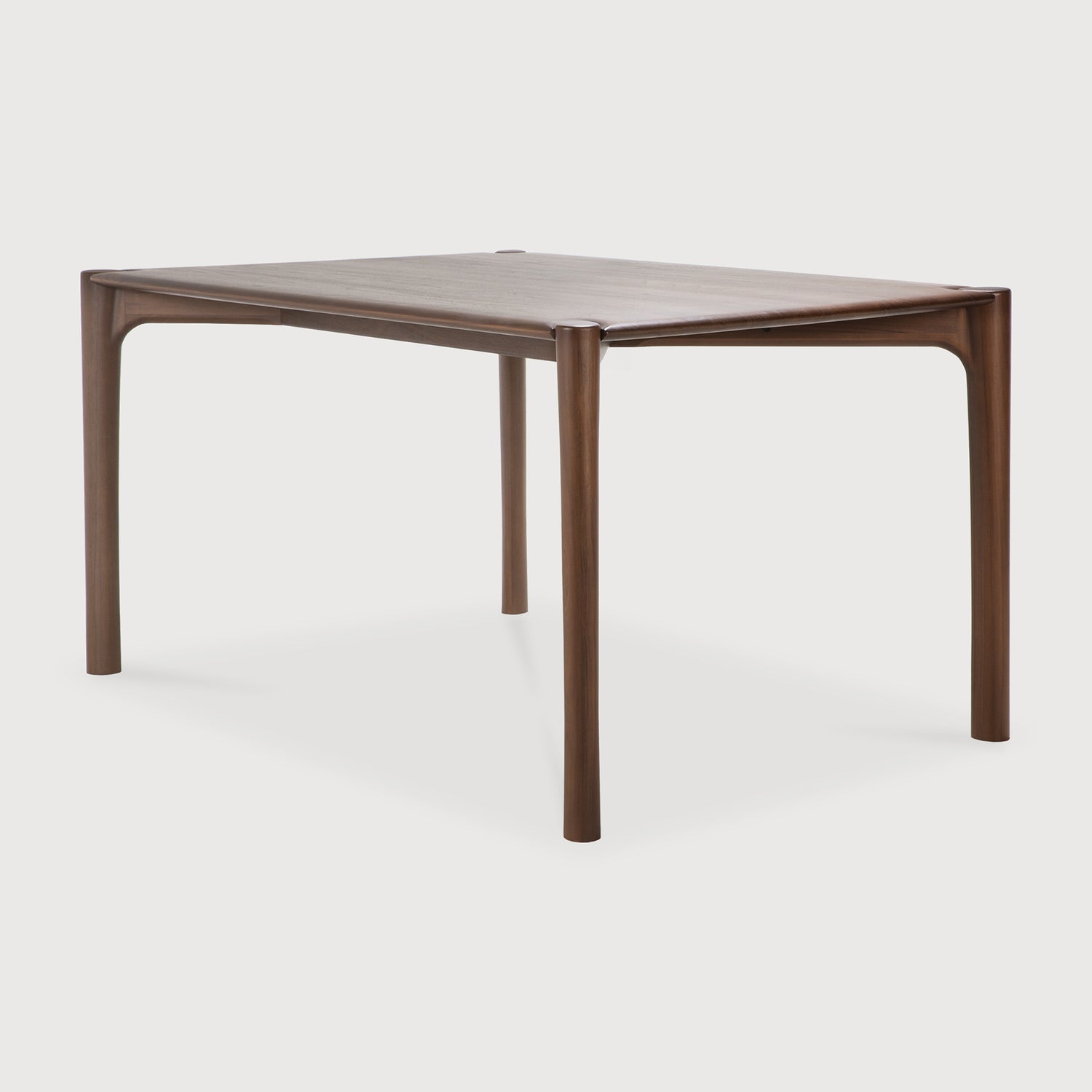 PI Esstisch - lackiertes Teak - braun - rechteckig - 160 x 80 x 76 cm - ZEN ZONE Furniture