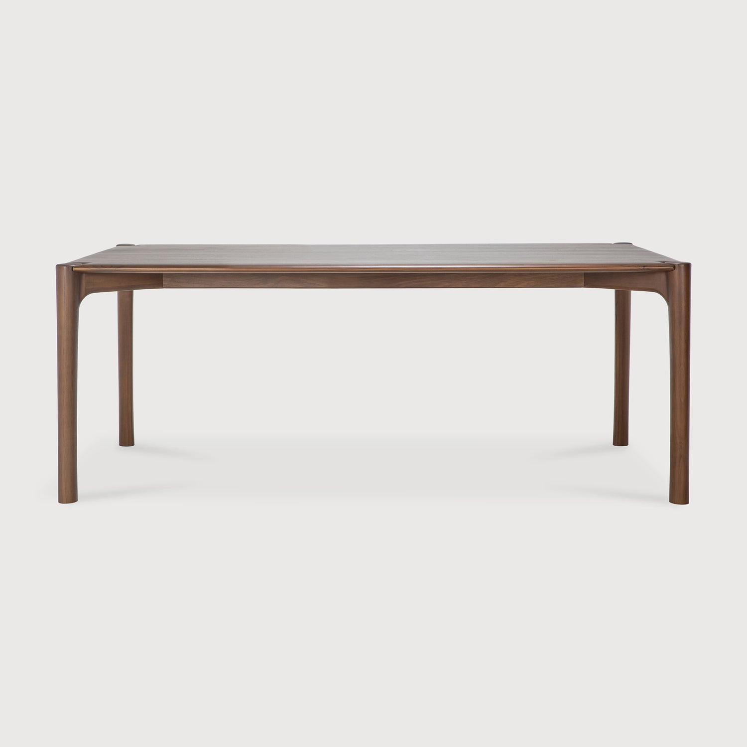PI Esstisch - lackiertes Teak - braun - rechteckig - 200 x 95 x 76 cm - ZEN ZONE Furniture