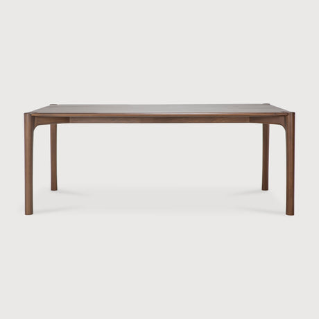 PI Esstisch - lackiertes Teak - braun - rechteckig - 200 x 95 x 76 cm - ZEN ZONE Furniture