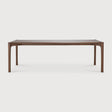 PI Esstisch - lackiertes Teak - braun - rechteckig - 240 x 100 x 76 cm - ZEN ZONE Furniture