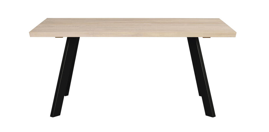 FRED Esstisch Weiß pigmentiert/Schwarz 170x95x75cm - ZEN ZONE