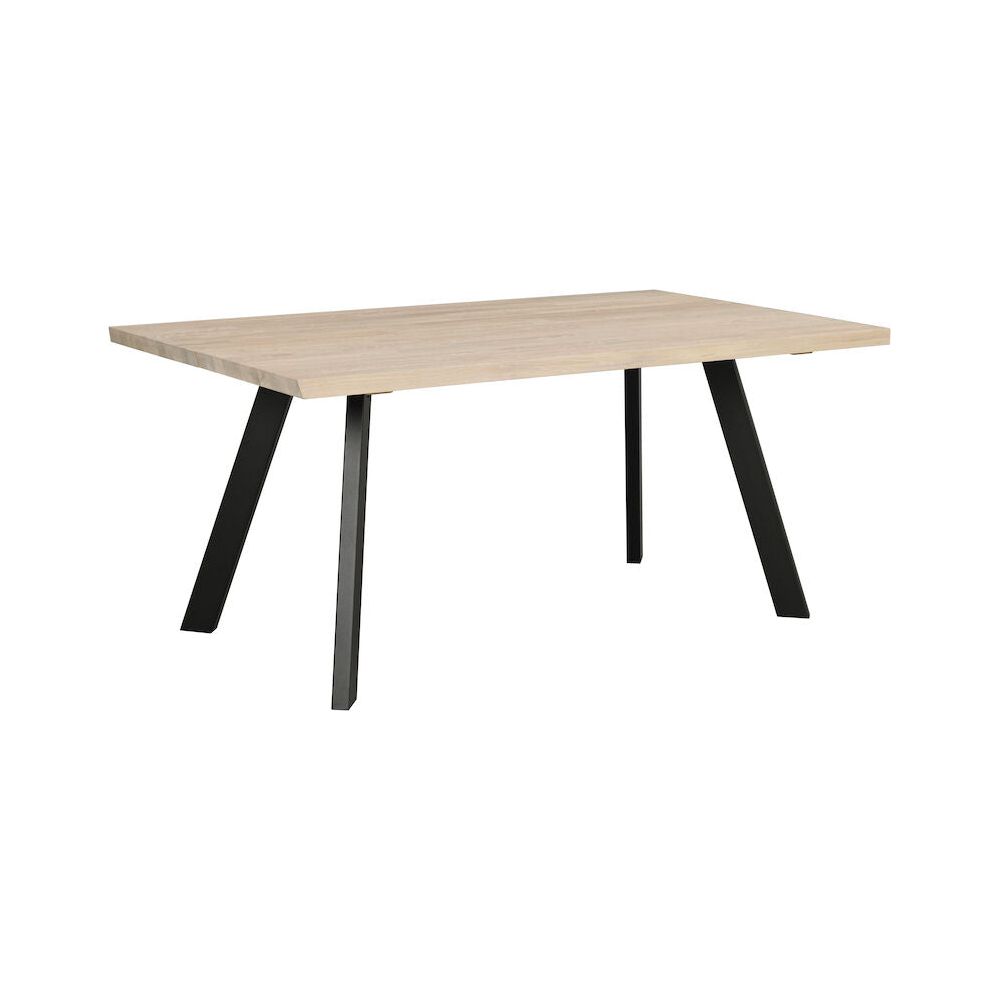 FRED Esstisch Weiß pigmentiert/Schwarz 170x95x75cm - ZEN ZONE