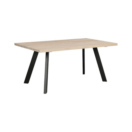 FRED Esstisch Weiß pigmentiert/Schwarz 170x95x75cm - ZEN ZONE