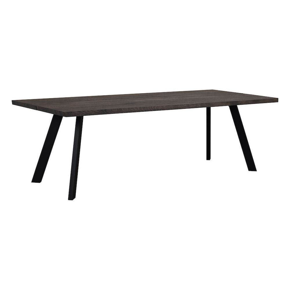 FRED Esstisch Dunkelbraun/Schwarz 240x100x75cm - ZEN ZONE